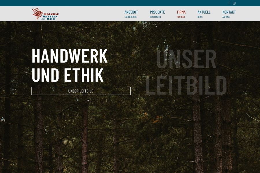 HOLZBAU-METTLEN-LEITBILD