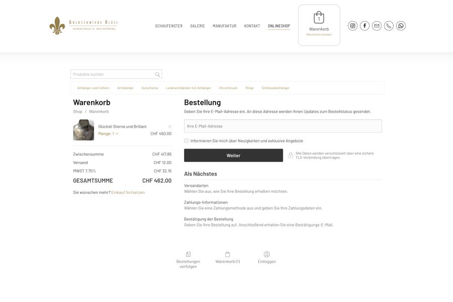 GOLDSCHMIEDE-KLAESI-CHECKOUT